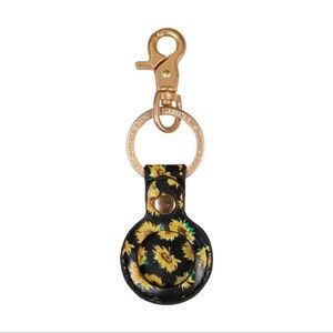 NWT Simply Southern Apple AirTag Cover Holder Keychain Sunflower Air Tag
